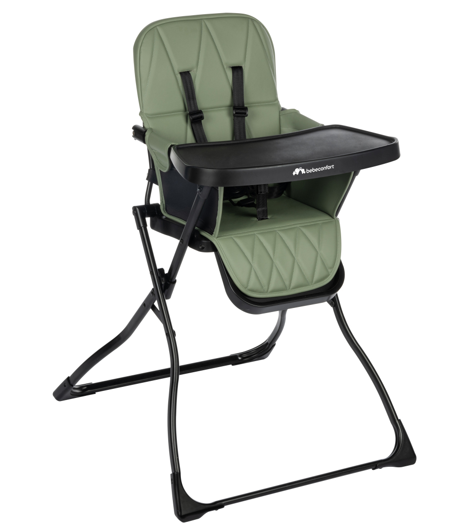 bebeconfort Lily Compact Folding High Chair - Mineral Green