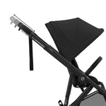 Cybex e-Gazelle S Double Pushchair Bundle Inc Gold Footmuffs - Moon Black