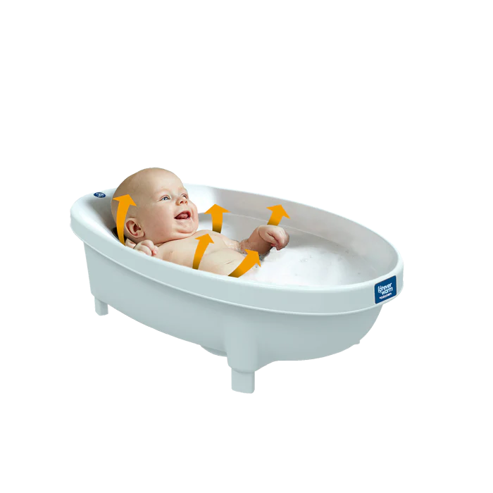 Aqua Forever Warm Warming Baby Bath - White