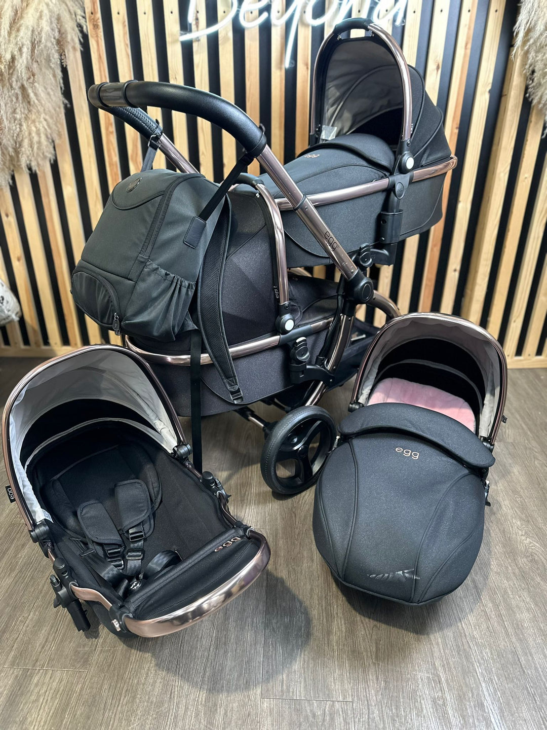 PRE LOVED egg2 Twin Double Pushchair - Diamond Black