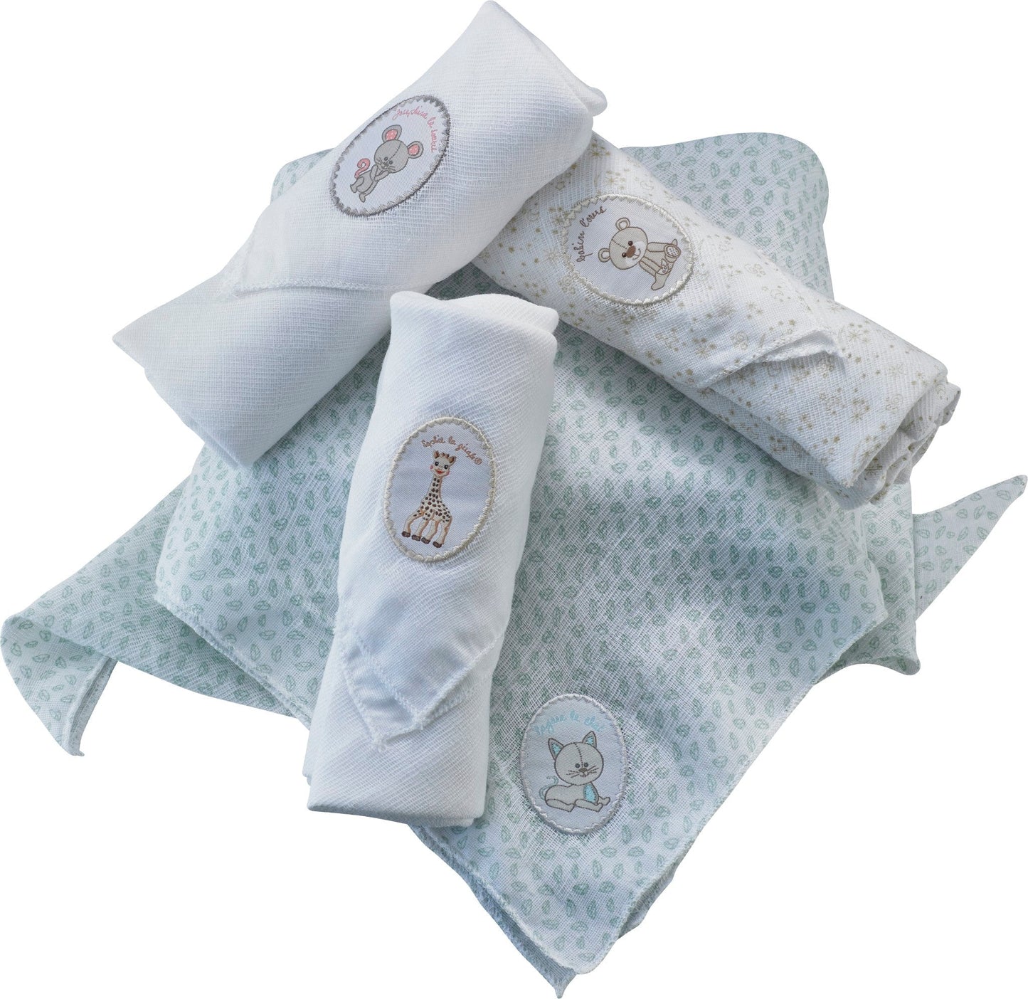 Sophie la girafe Set of 4 Muslins