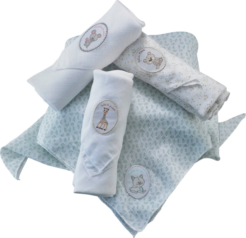Sophie la girafe Set of 4 Muslins