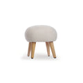 CuddleCo Etta Foot Stool - Boucle Mushroom