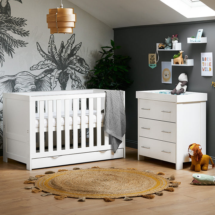 Obaby Nika 2 Piece Room Set - White Wash