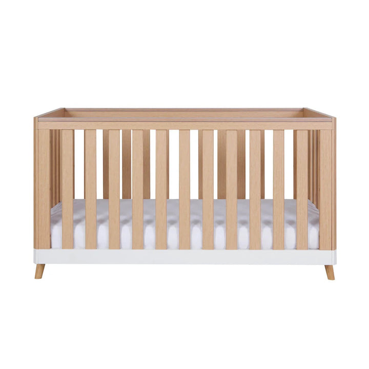 Tutti Bambini Hygge Cot Bed - White/Light Oak