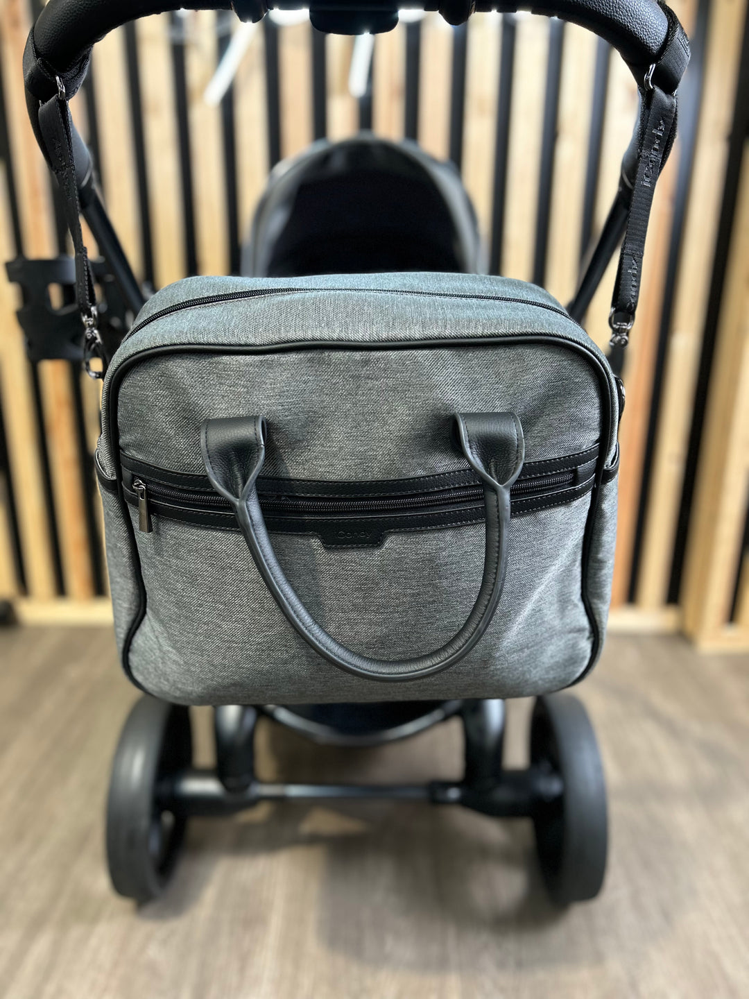 PRE LOVED iCandy Peach 6 Travel System - Dark Grey Twill