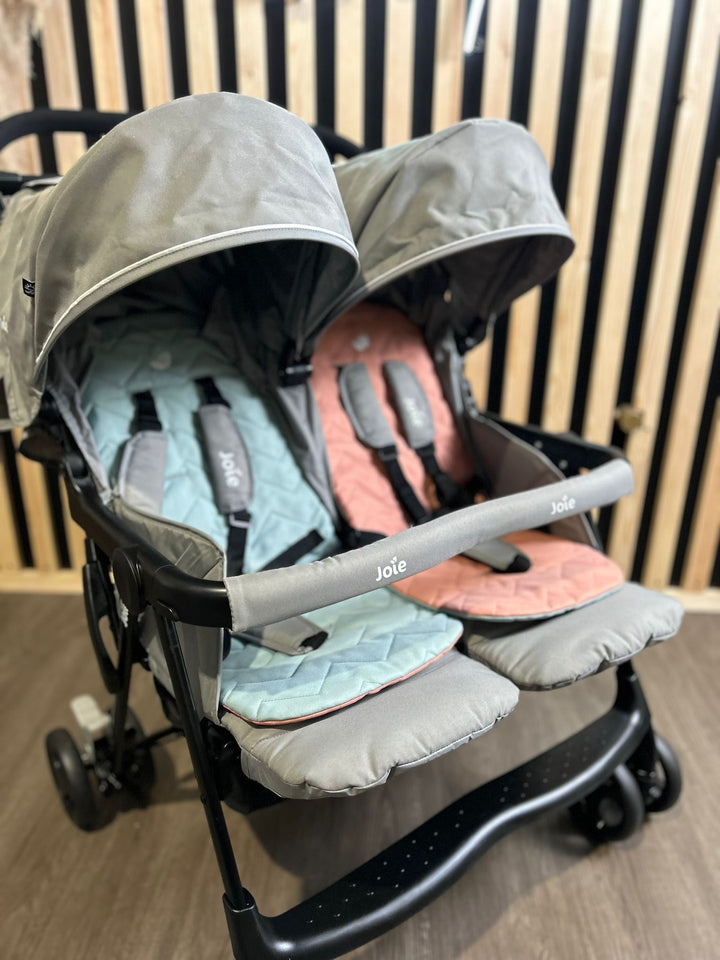 PRE LOVED Joie Aire Twin Double Stroller - Nectar & Mineral