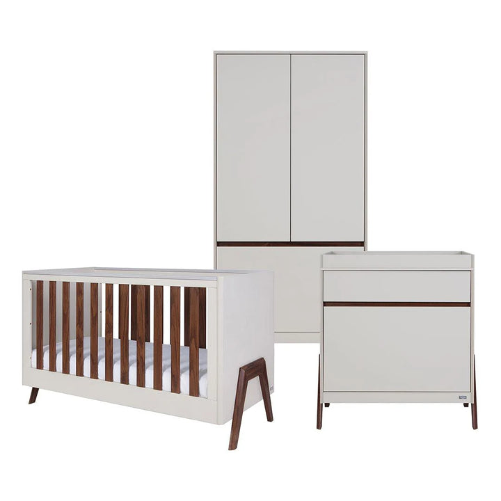 Tutti Bambini Fuori 3 Piece Room Set - Warm Walnut/White Sand