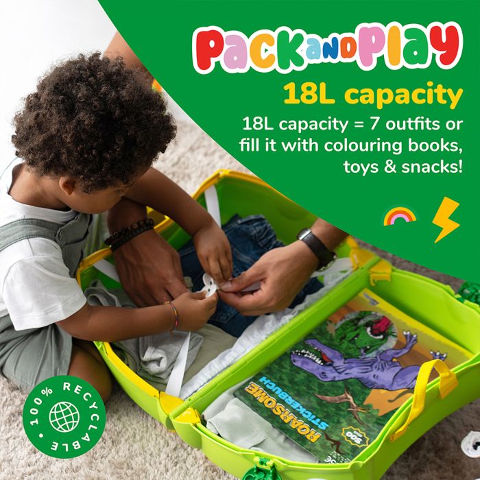 Trunki Ride-On Suitcase - Dudley the Dinosaur