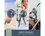 Dreambaby Smart Grip Fan With Cover - Grey