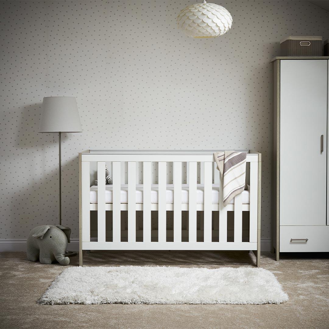 Obaby Nika 3 Piece Room Set - Grey Wash + White
