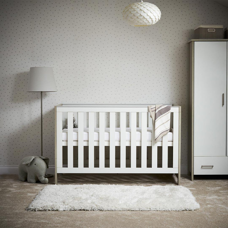 Obaby Nika 3 Piece Room Set - Grey Wash + White