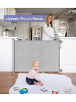 Momcozy Retractable Safety Gate - Grey