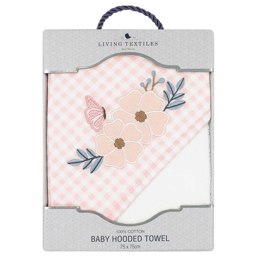 Living Textiles Hooded Towel Butterfly Garden