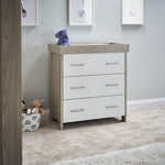 Obaby Nika 3 Piece Room Set - Grey Wash + White