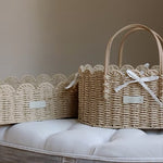Ralphie Bear Scallop Edge Nappy Caddy Basket