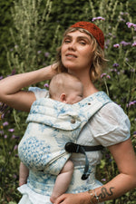 Bizzi Growin Nomad Pure Organic Baby Carrier - Blue Hydrangea