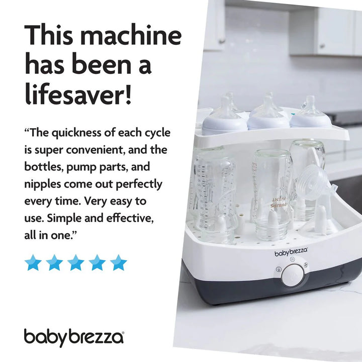 Baby Brezza SuperFast Steriliser-Dryer - White