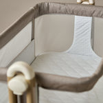 Obaby Cloud Bedside Crib - Nutmeg