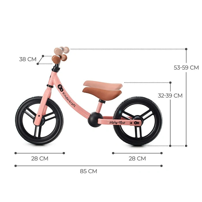 Kinderkraft 2WAY NEXT Balance Bike – Pink