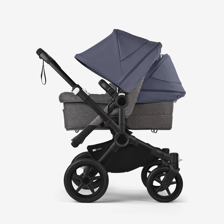 Bugaboo Donkey 5 Duo Double Pushchair - Stormy Blue/Grey Melange/Black