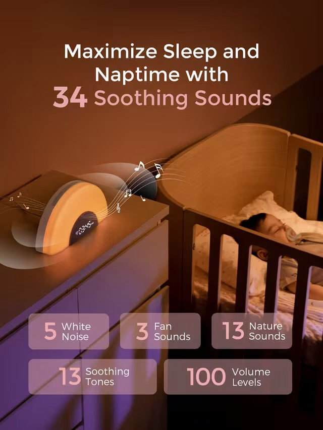 Momcozy DreamSync Rainbow White Noise Machine