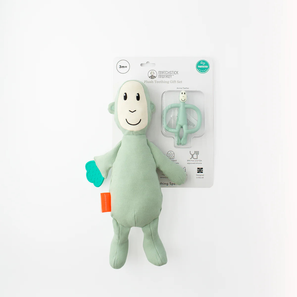 Matchstick Monkey Sensory Teething Teddy Set - Monkey