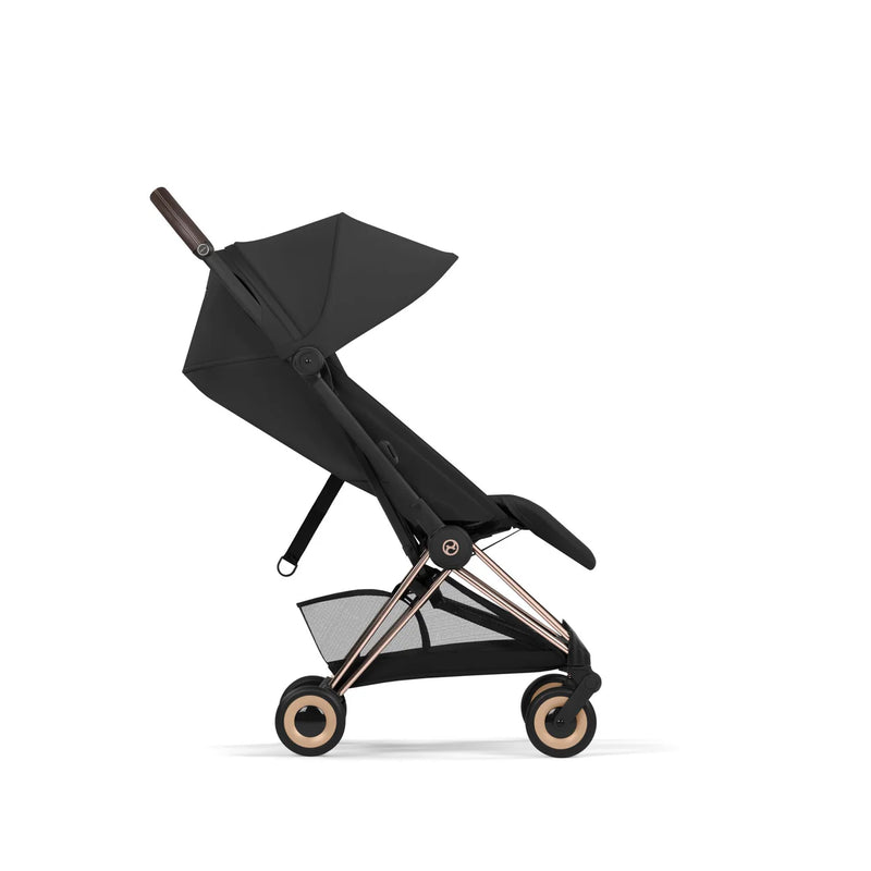 Cybex COŸA Comfort + Foldable Carrycot Rose Gold - Sepia Black (2026 Model)