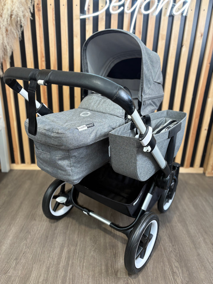 PRE LOVED Bugaboo Donkey3 Twin Pushchair - Grey Melange