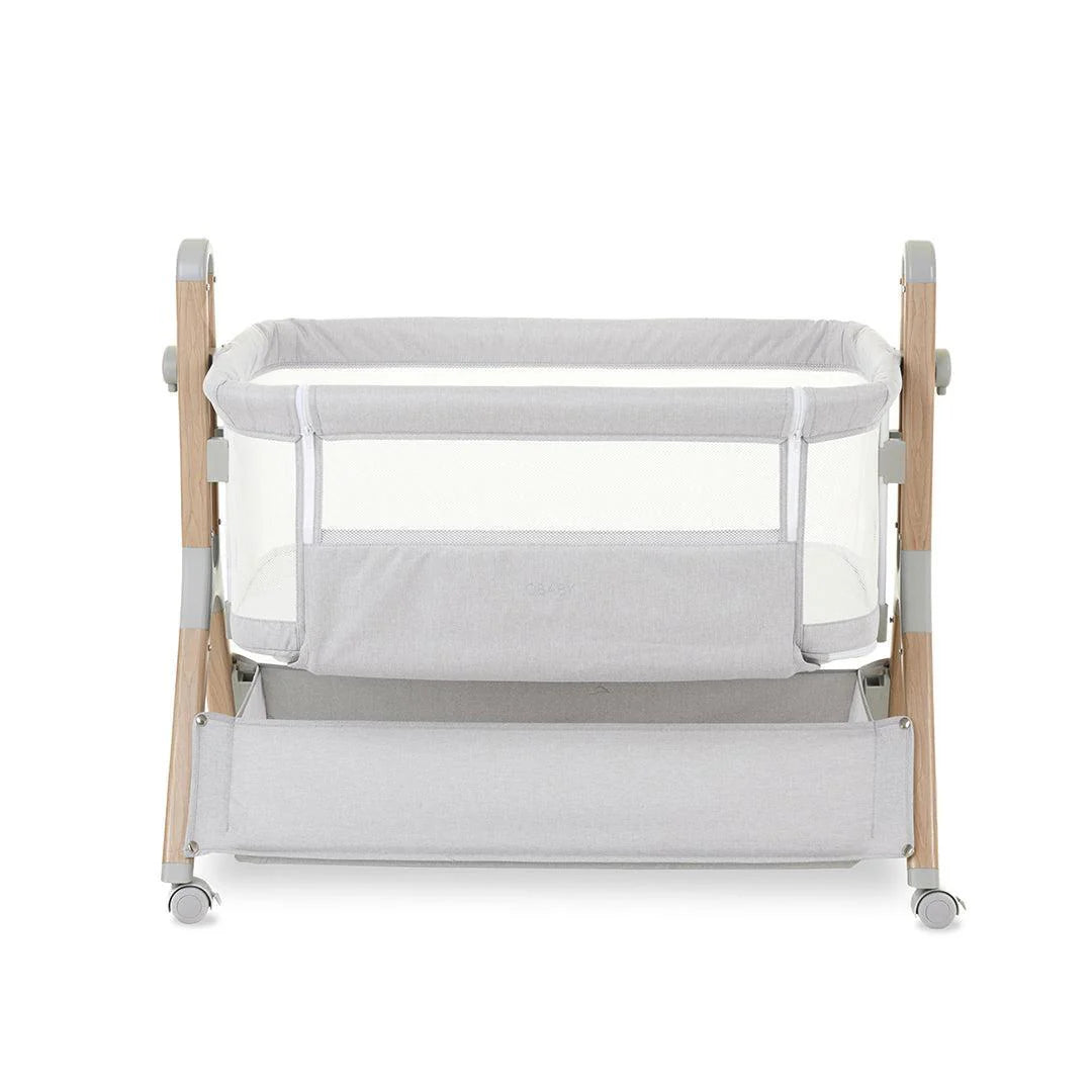 Obaby Cloud Bedside Crib - Grey