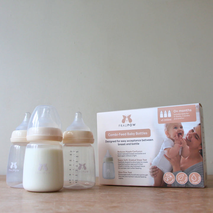 Fraupow Combi-Feed Baby Bottles (Pack of 3)