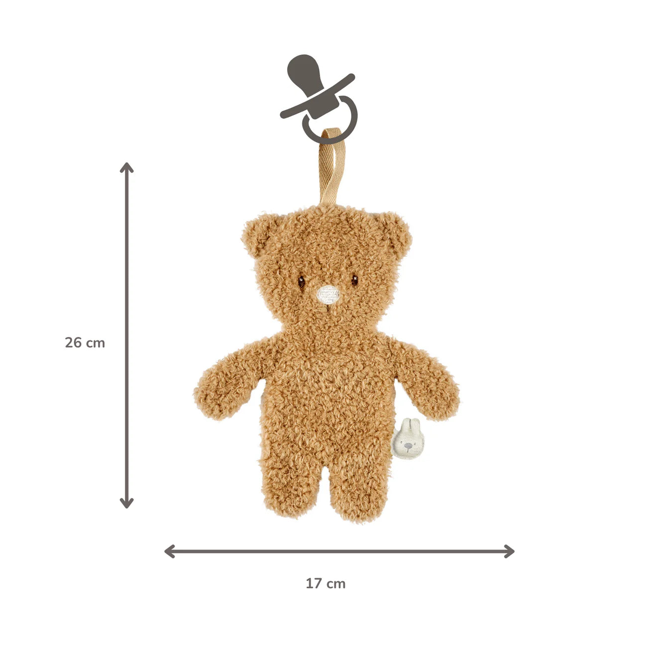 Nattou Pacifinder Teddy - Brown Bear