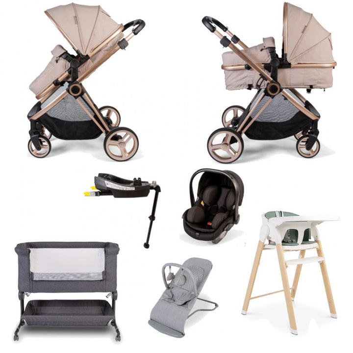 RedKite Push Me Pace Ultimate Travel System Bundle - Latte