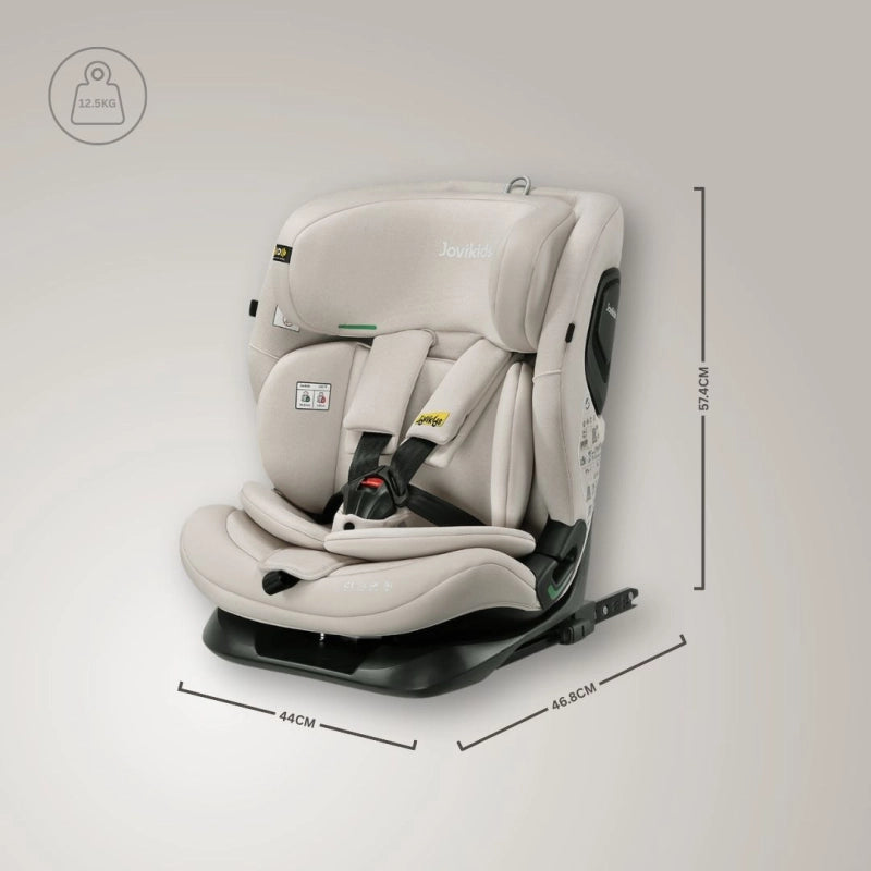 JoviKids Cici TT i-Size Car Seat – Milkstone