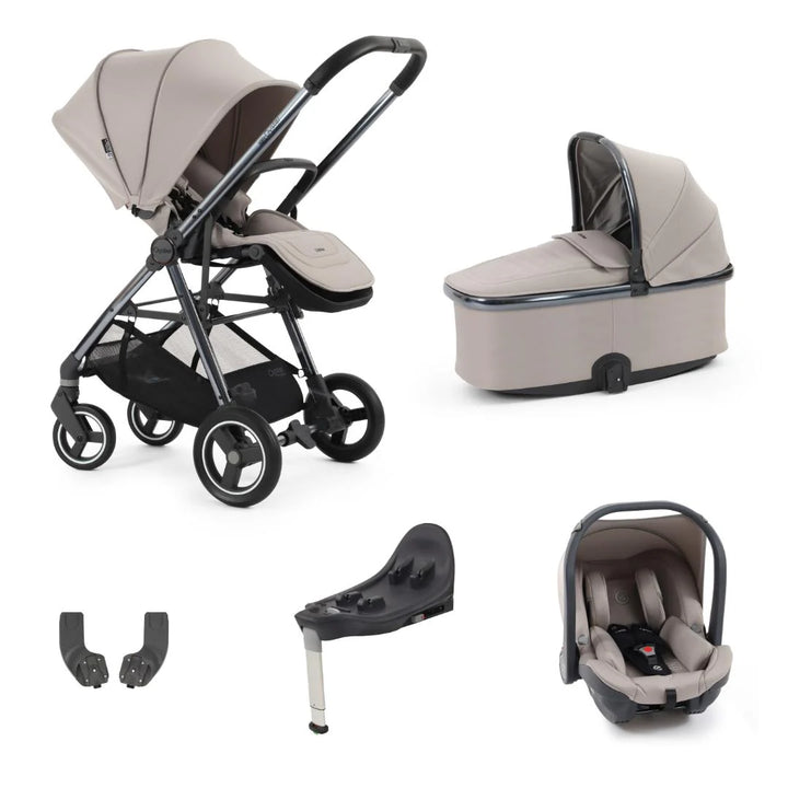 Oyster Gravity+ 5 Piece Travel System Bundle - Stone