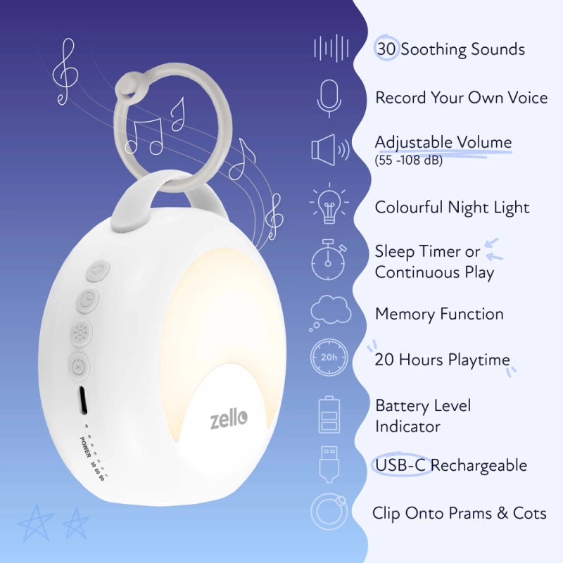 Zello Sleep YourVoice Noise Machine - White