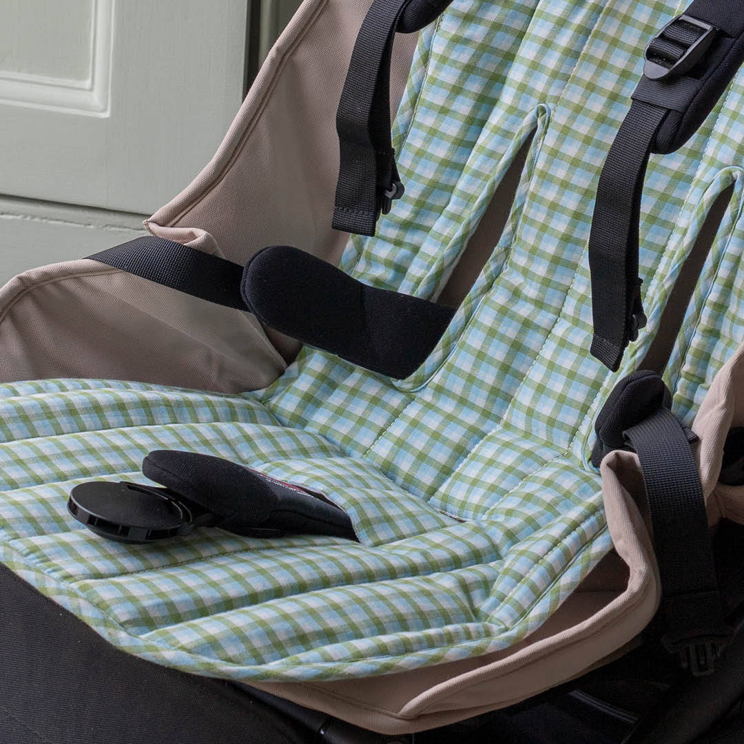 Avery Row Pram Liner - Little Farm/Greenhouse Gingham