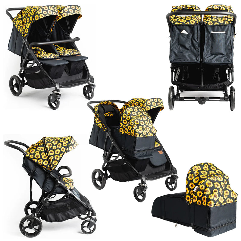 Roma Gemini Double Pushchair - Sunflower