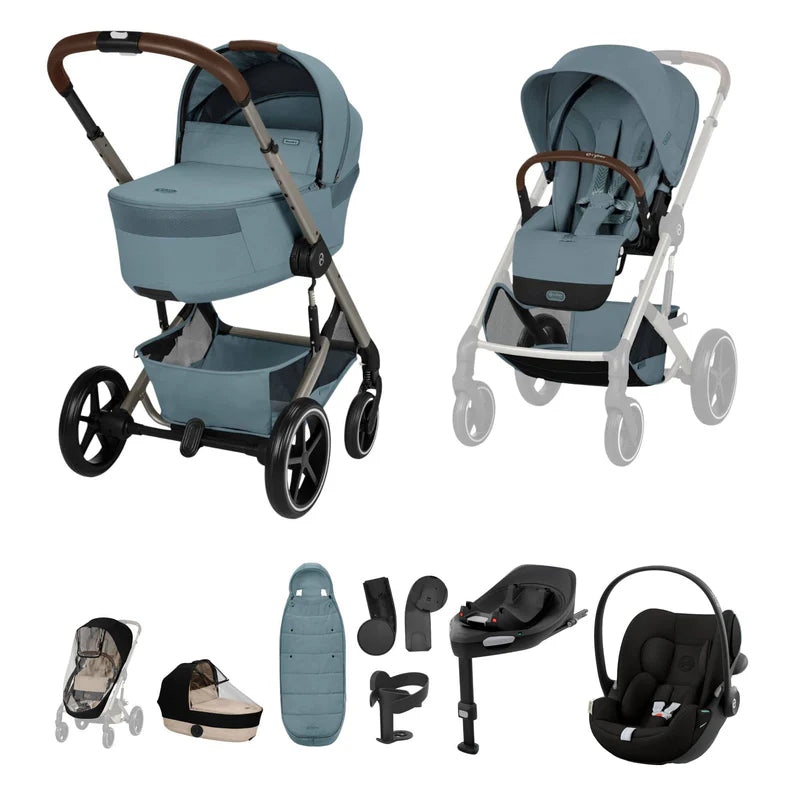 Cybex Balios S Lux Cloud G3 Ultimate Travel System Bundle - Stormy Blue (2026)