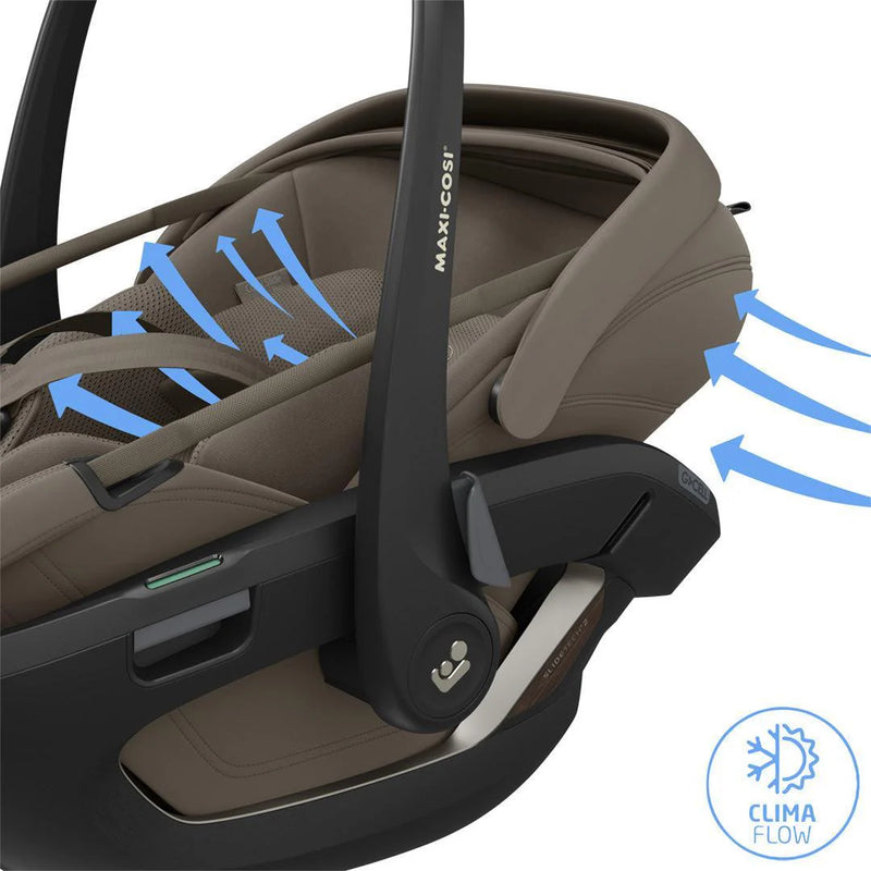 Maxi-Cosi Fame Cabin Zero G Coral Slide Pro Travel System Bundle - Oak Truffle