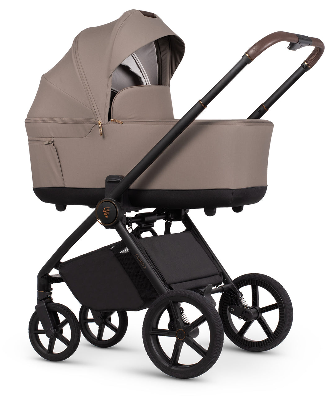 Venicci Claro2 Pram & Pushchair 8 Piece Bundle - Almond