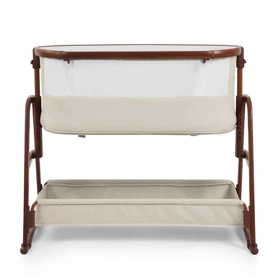 Ickle Bubba Bubba&Me Luxe Bedside Crib - Stone