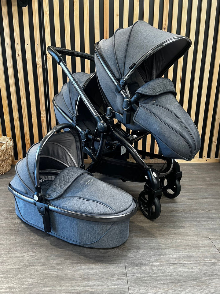 PRE LOVED egg2 Double Pushchair - Quartz