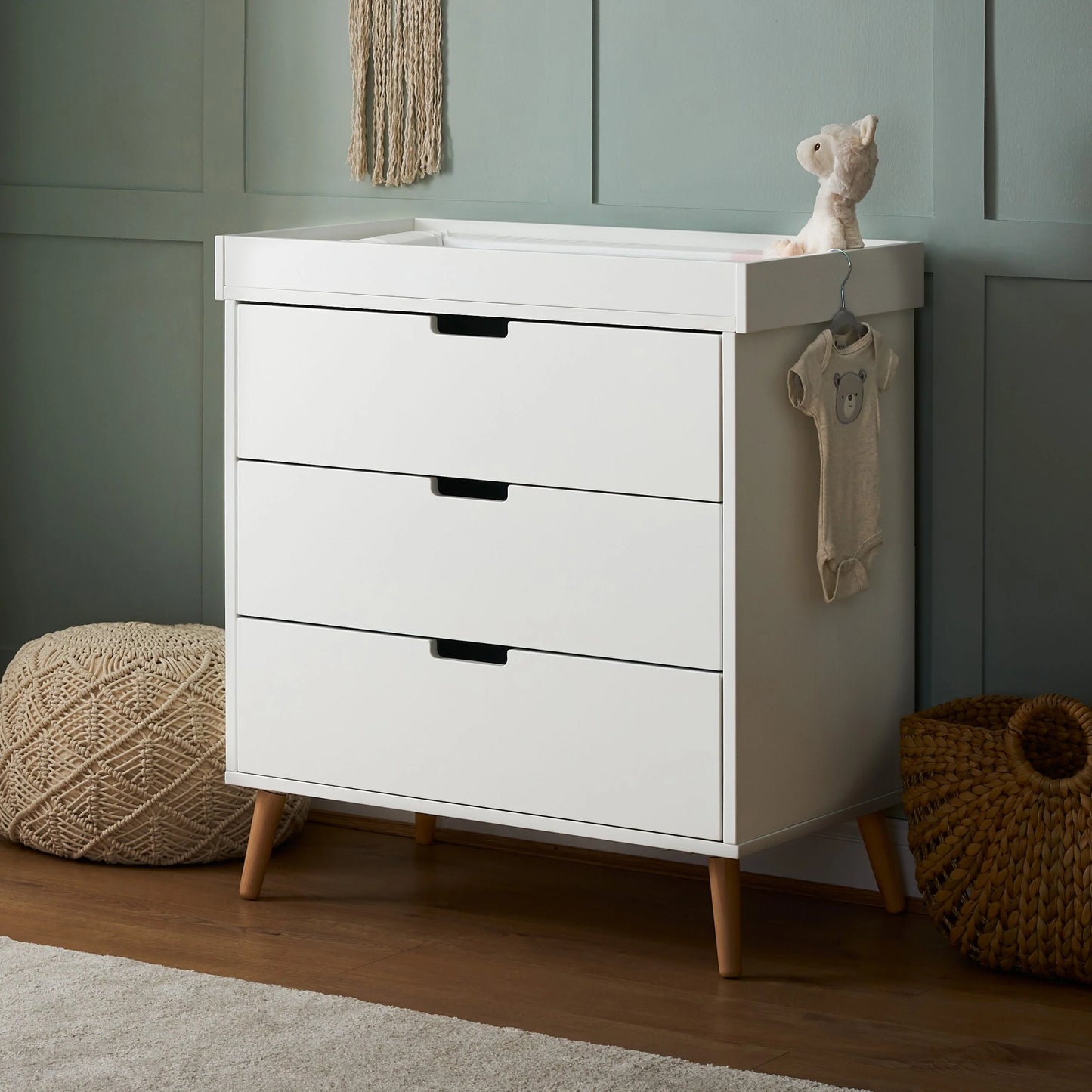 Obaby Maya 2 Piece Room Set - White/Natural
