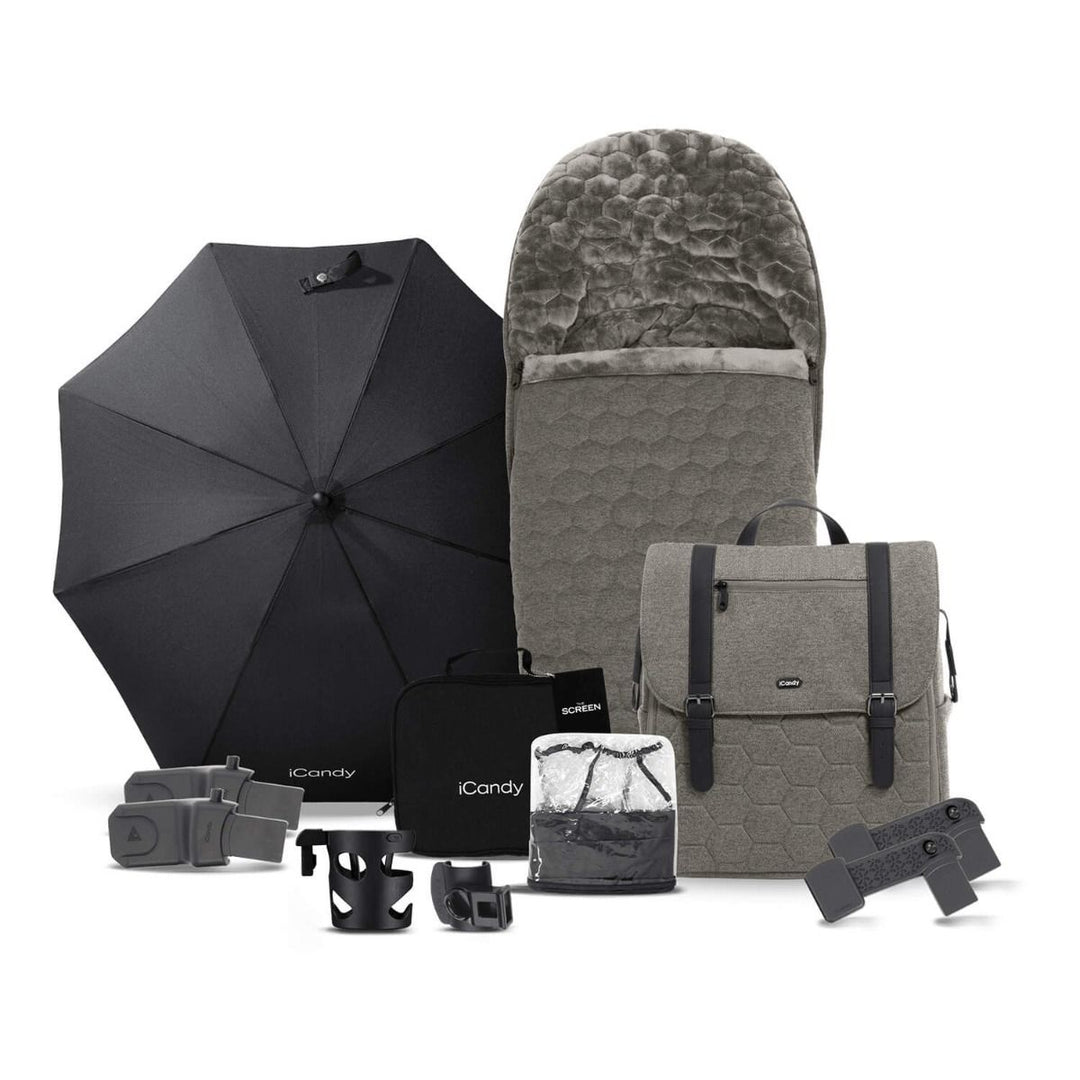 EX DISPLAY iCandy Core Light Moss Travel System Bundle