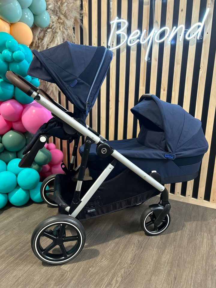 PRE LOVED Cybex Gazelle Pushchair & Carrycot - Ocean Blue