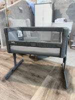 EX DISPLAY Joie Roomie Glide Bedside Crib - Foggy Grey