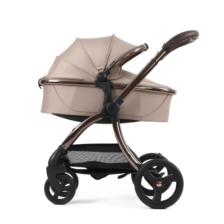 Egg3, Cybex Cloud T (Cozy Beige) + Base T Travel System- Houndstooth Almond