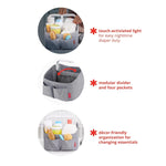 Skip Hop Light Up Diaper Caddy Organiser - Oat