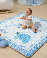Momcozy Baby Portable Play Mat - Ocean Blue